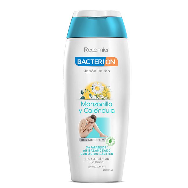 Jabón Íntimo Bacterion Manzanilla y Calendula 220ml