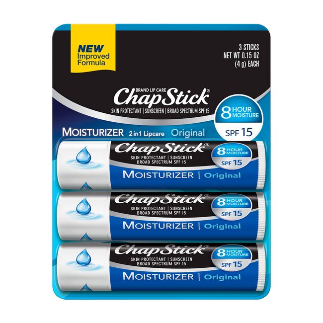 Bálsamo Labial Chapstick Hidratante x3