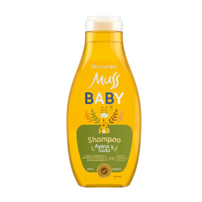 Shampoo Muss Baby Avena y Seda 400ml