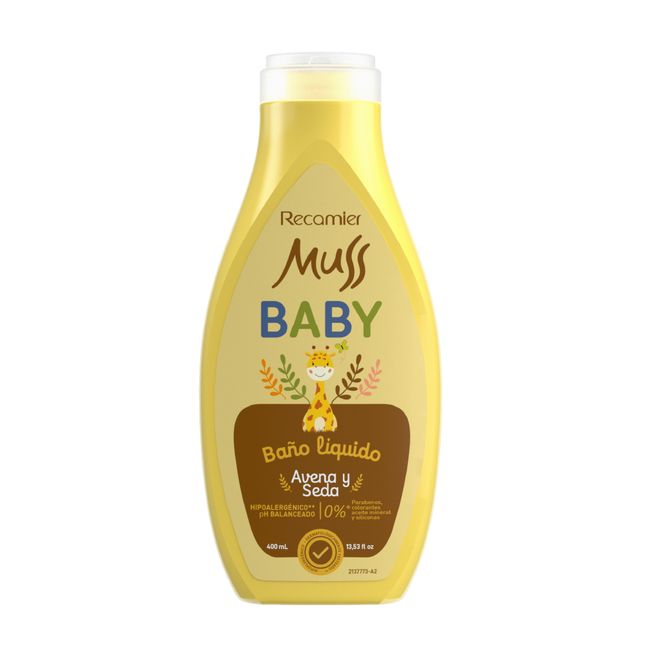 Baño Líquido Muss Baby Avena y Seda 400ml