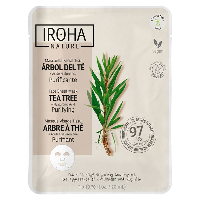 Iroha Mascarilla facial purificante con Árbol de Té